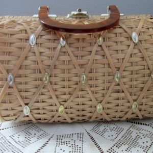 Carole Joanne vintage straw bag
